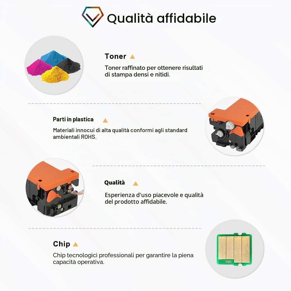 075 075H Toner Compatibile per Canon I-sensys MF664Cdw MF667Cdw | 075 Cartuccia di Toner ImageCLASS LBP646Cdw LBP647Cdw MF665Cdw MF662Cdw MF663Cdw Series Inchiostro Stampante 4-Confezione