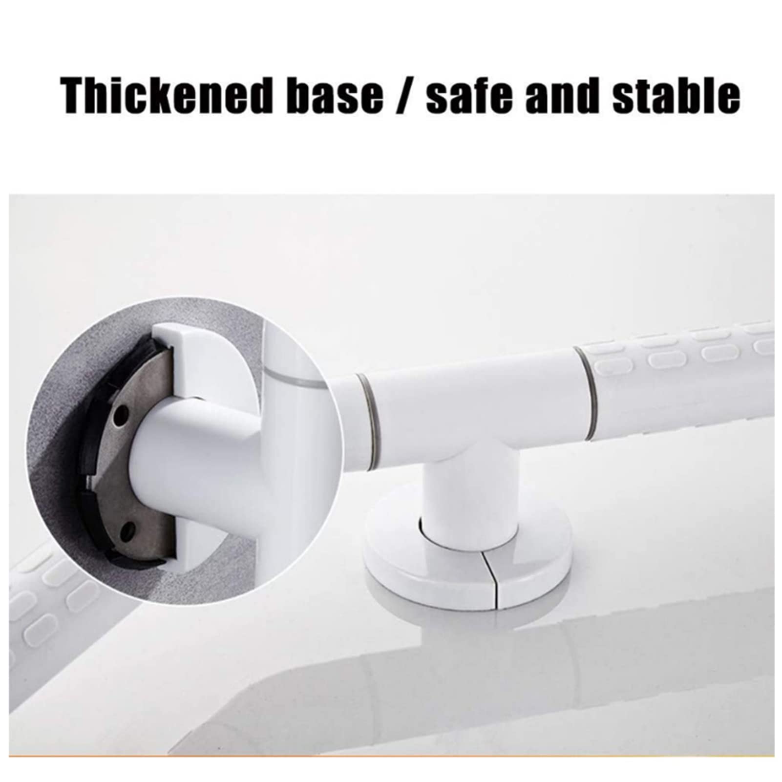 Main courante Barre de sécurité pour salle de bain pour handicapés, barres d'appui d'angle en forme de L Toilettes Douche Antidérapant Salle de bain Tenture murale Personnes âgées handicapées Poigné