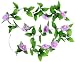 8.2ft Artificial Silk Rose Flower Ivy Vine Leaf Garland Wedding Party Home Decor,Purple