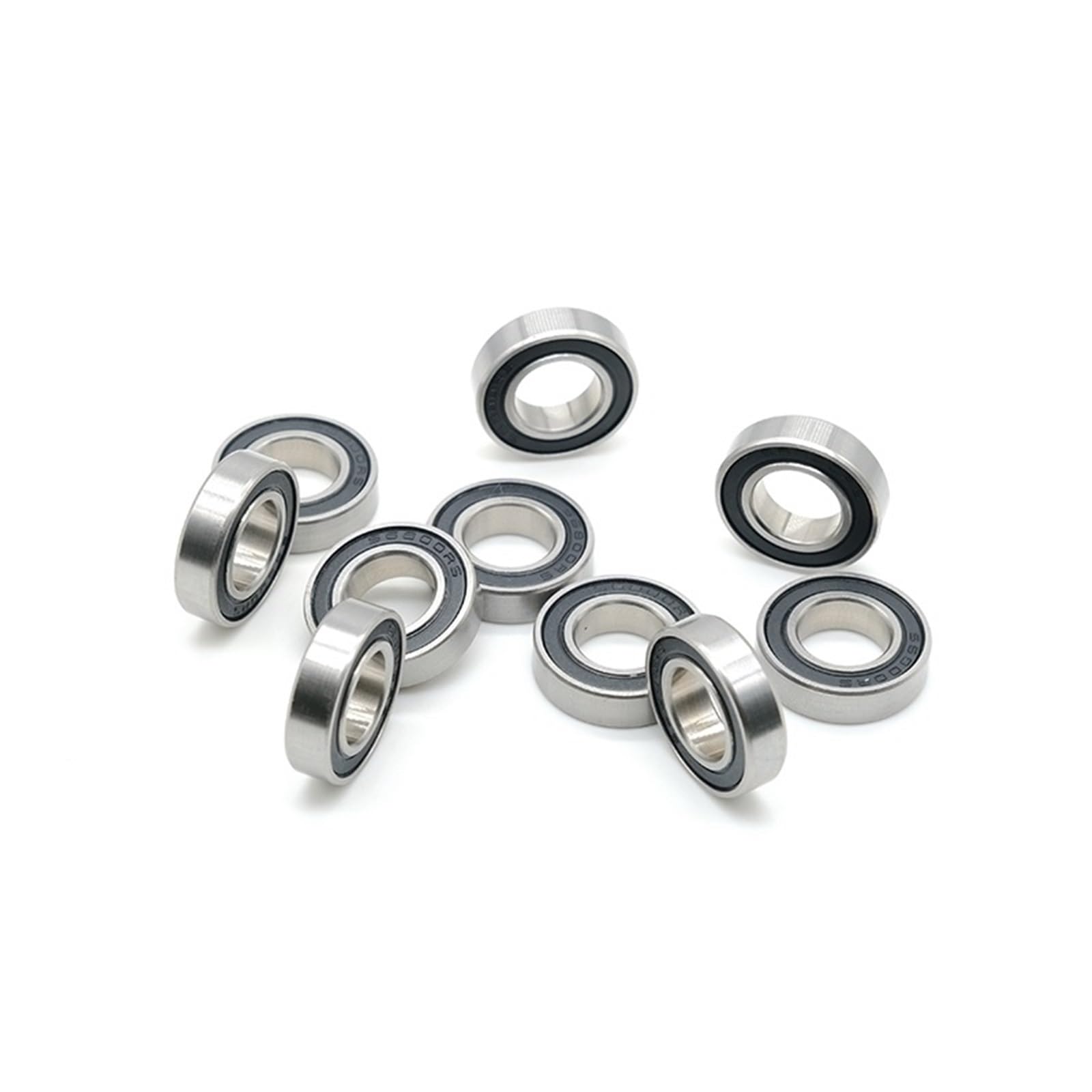 6800-2RS Rodamiento 10x19x5 Mm 6800RS Rodamientos de Bolas de sección Delgada métrica for buje de Bicicleta Rueda Delantera y Trasera 6 Piezas