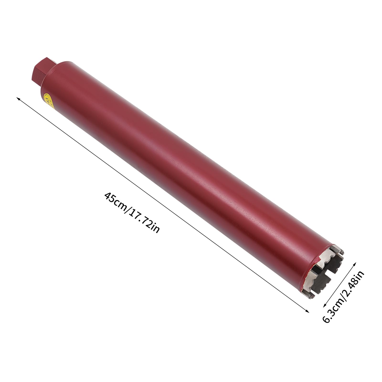 Trapano a corona da 63/76/112 mm, corona diamantata, trapano a carota, trapano a secco, corona diamantata, trapano a secco per calcestruzzo (63 mm)