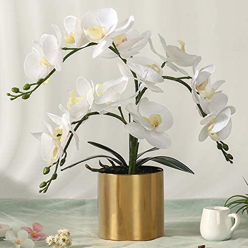 LESING Artificial Orchid Flower with Vase - Image 2