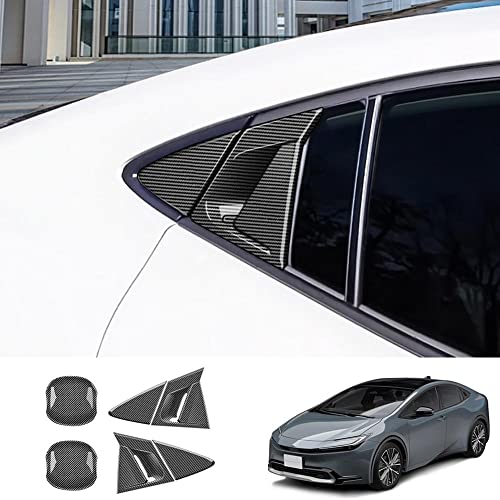 リアウィンドウスポティーカバー ドアハンドルプロテクター サイドウィウ ルーバー通気口カ ドアノブの爪キズ防止に 外装パーツ 車傷防止 汚れ アクセサリー FORトヨタ 新型プリウス 60系 5代目 ZVW60 ZVW65 MXWH60 MXWH65 (2