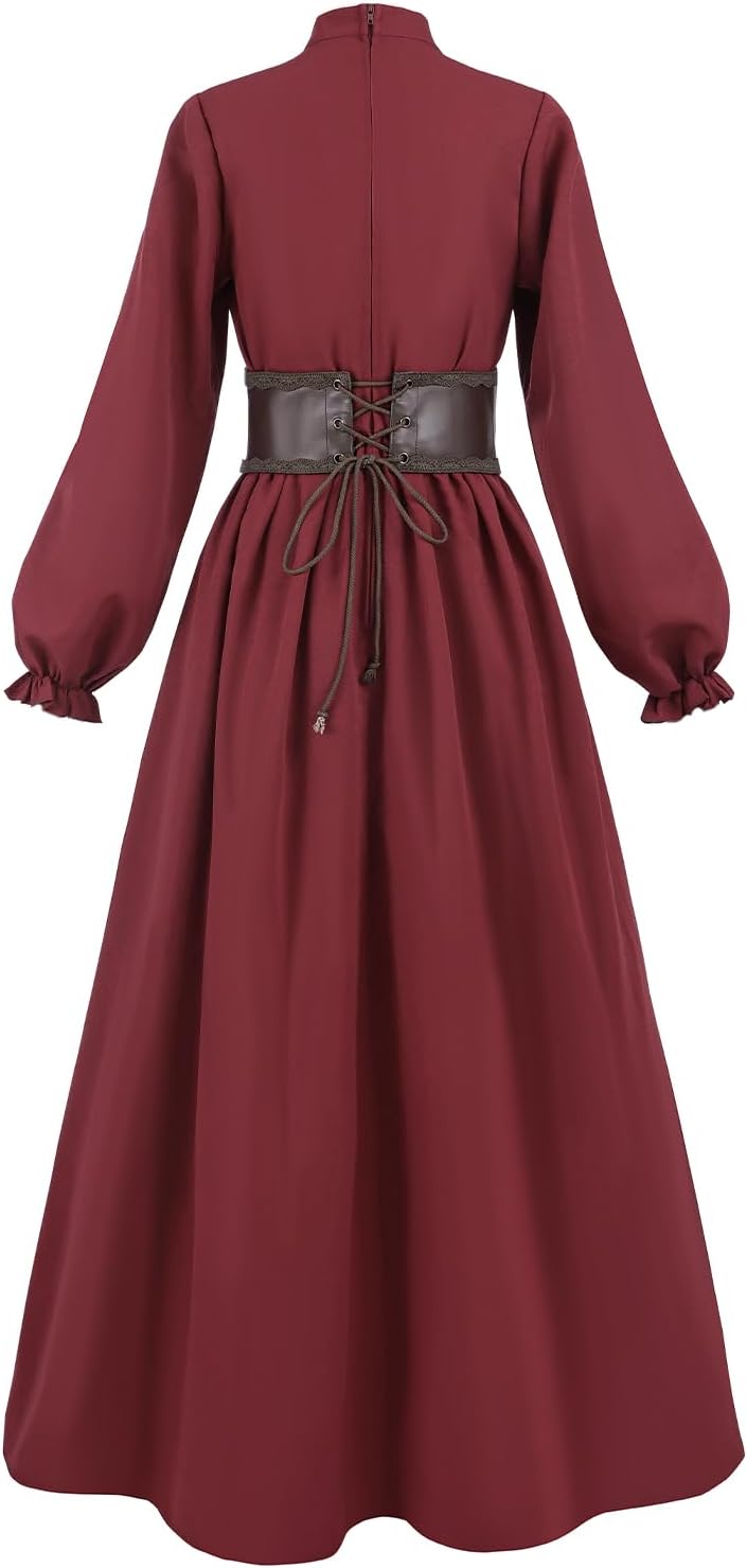 CR ROLECOS Renaissance Dresses for Women Medieval Victorian Maxi Dress Renaissance Costume - Image 2