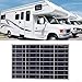 Solarmodul 18V 20W mit 60A Laderegler, Wasserdichtes Solarpanel Kit für 12V/24V Batterie, Polykristallin mit USB Anschluss und Batterieklemmen