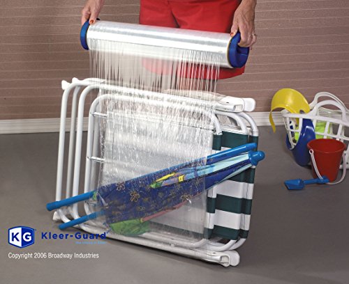 Kleer-Guard® Stretch Wrap With Tension Control Handles. 15" X1000' Ft./Roll. 80 Gauge Equivalent. 1 Roll Two Tension Control Handles #TOP3