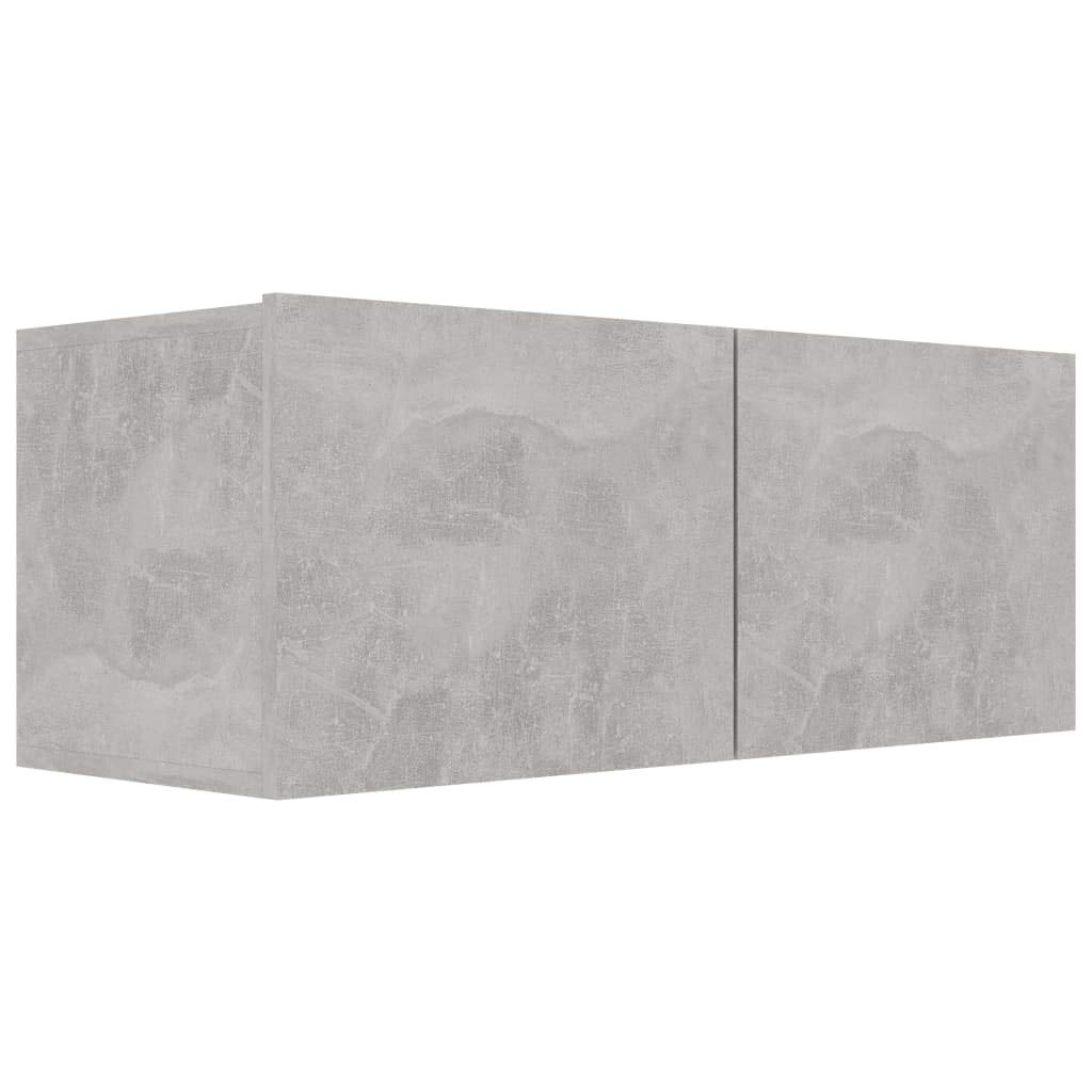 vidaXLTV Cabinet Concrete Grey 80x30x30 cm Engineered Wood
