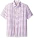 Haggar Men's Short Sleeve Sueded Effect Microfiber Woven Shirt