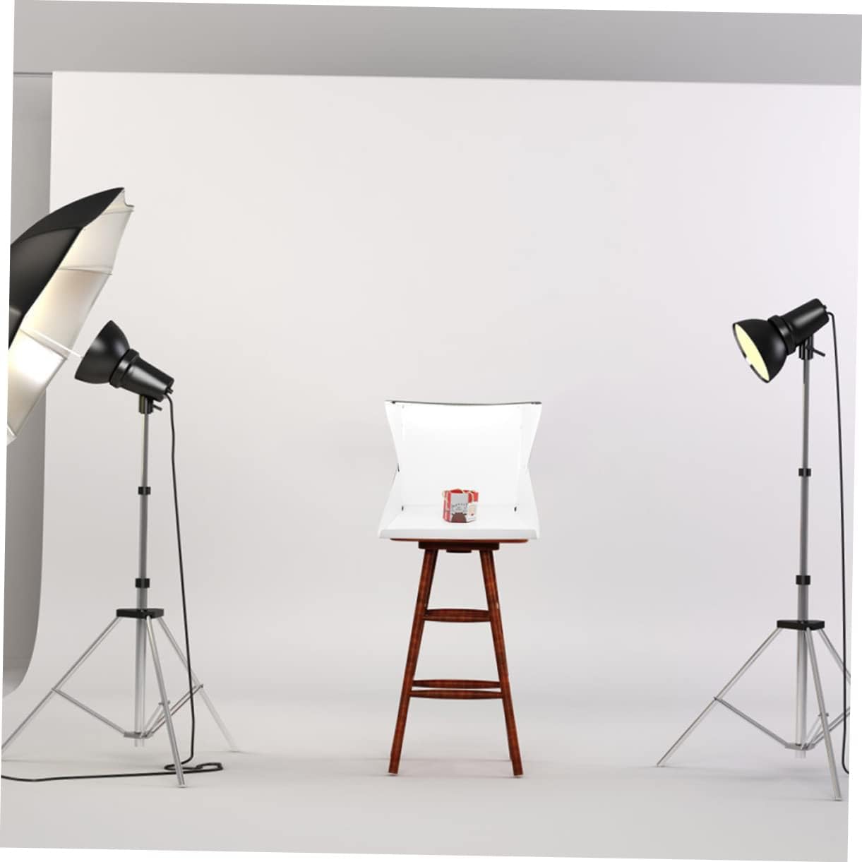 Mikikit Portable Photography Light Cube Led Color Backdrops for Mini Photo Product Photography and Display