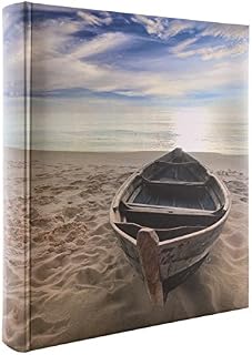 Kenro Holiday Series Memo Photo Album, Boat Design, for 200 Photos 6x4/10x15cm with Slip-In Pages, Display Your Vacation Memories, Adventure Photographs, Sailing Images - HOL105