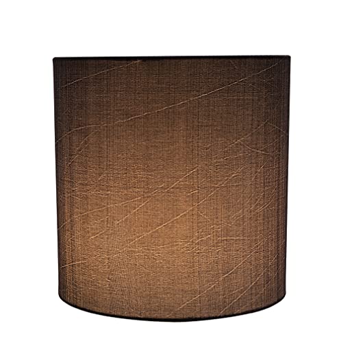 Image of Aspen Creative 58301A, Drum Uno Lamp Shade, Black, 8 inch Top x 8 inch Bottom x 8 inch Height, Slip UNO 36mm