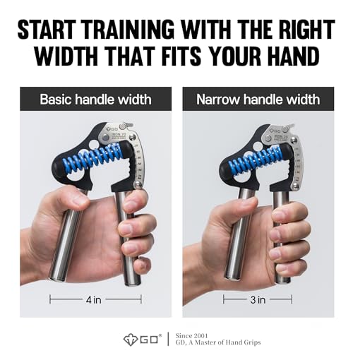 GD Iron Grip 70 - Fortalecedor de mano (agarre de mano ajustable) Entrenador de fuerza de muñeca y antebrazo - Imagen 6