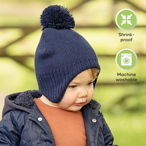 Image of KeaBabies Baby Beanie, Baby Hats for Baby Boys, Girls - Baby Winter Hat, Baby Beanies,Newborn Beanie,Baby Boy Beanie, Baby Girl Hats,Toddler Boy Hat, Newborn Hats, Infant Hat,Hats for Kids(Navy)