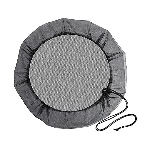 Rete Protettiva Regolabile per barile Pioggia da Giardino, Filtro Anti-Insetti e Foglie, Copertura in Rete per Serbatoio (110 cm)