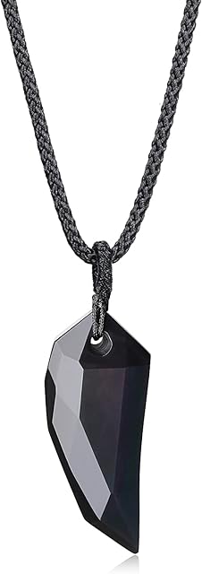 COAI Amulet Faceted Wolf Tooth Crystal Necklace