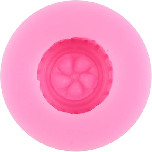 Miniatura 4 de ZiXiang Moldes de fondant de llama, molde redondo de silicona para neumáticos, moldes de silicona para fuego caliente, molde con forma de rueda de