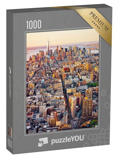 puzzleYOU: Puzzle 1000 Teile „Luftaufnahme von New York City“ – aus der Puzzle-Kollektion USA