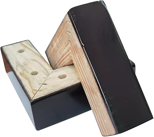 Miniatura 7 de Soporte de madera para sofá de cama de 2 pulgadas, patas de madera en forma de L, patas de sofá, patas de repuesto para sofá, patas de tocador,