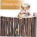 Happyyami 1Pc Pet Fence for Hamsters Squirrels Animals Durable Chew Hiding Enclosure Light Brown for Home Pet Store Use