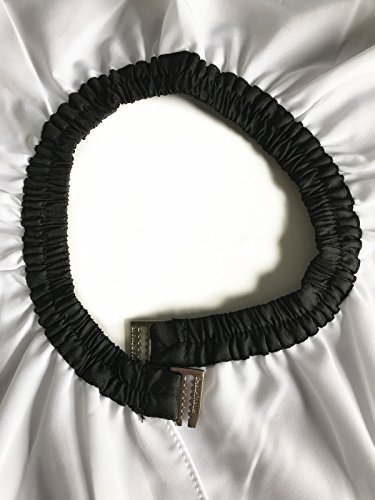 Cape de coupe de cheveux blanche 137x157 cm C026005b pour salon - 4