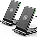 [2-Pack] Wireless Charger, INIU 15W Qi-Certified Fast Wireless Charging Stand with Sleep-Friendly Adaptive Light Compatible with iPhone 16 15 14 13 12 Pro Max Plus Samsung Galaxy S22 S21 Note 20 etc
