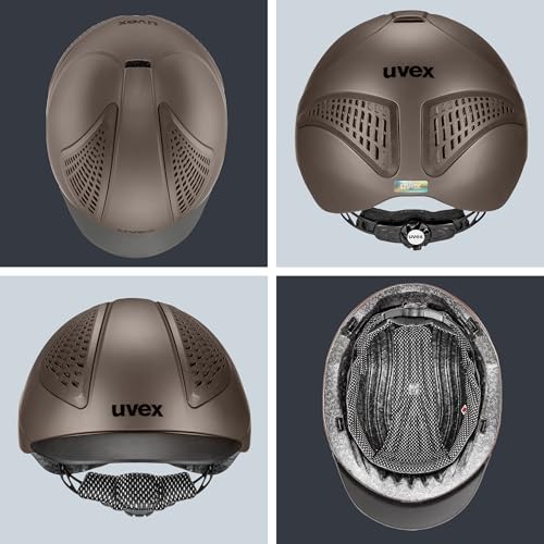 uvex exxential III kask jeździecki, uniseks, kask jeździecki, regulowany rozmiar – Moka Mate XXS-S