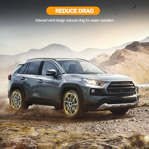 OCPTY Car Wheel Rim Skin Cover Hub Caps Hubcap Wheel Cover Gloss Black & Silver Replacements for OEM Steel Wheels, High Grade ABS with Retention Ring 4 Pack 15 inch - Image 6