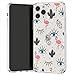 Lex Altern TPU Custodia per Apple iPhone 12 Pro SE 11 Xs Max Xr 8 7 Plus 6 + Bambini Flamingo Adesivi Blu Morbida Rosa Trasparente Leggero Ragazze Occhi Copertina Cactus Case Nero uk0593