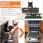 UPGRADED W10350375 W10712395 Pièces d'ajustement de la balance supérieure pour lave-vaisselle WDT730PAHZ0 WDT970SAHZ0 WDTA50SAHZ0 WDT750SAHZ0 Pièces de rack supérieur pour Kenmore 665 Laveur de vaisselle Partie supérieure du sac