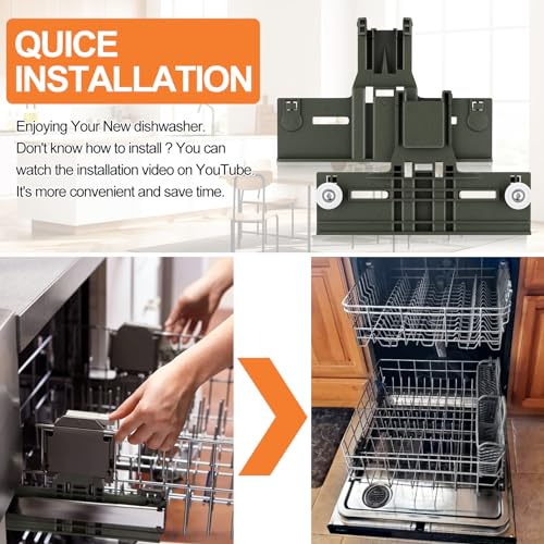 image for Tomato Man UPGRADED W10350375 W10712395 Dishwasher Top Rack Adjuster P