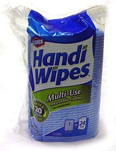 Clorox Handi Wipes Cloths, Reusable, 72 Ct, Pack of 2