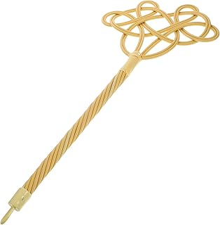 GARVALON Raquete para sacudir edredons e tapetes cabo longo de rato sintético ferramenta leve de limpeza para casa adequado para sacudir plumas e toalhas de mesa