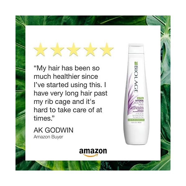 Biolage Ultra Hydra Source Conditioning Balm | Deep Hydrating Conditioner | Renews Hair's Moisture | For Very Dry Hair | Silicone-Free | Vegan | Salon Conditioner | 13.5 Fl. Oz