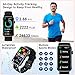 Fempoin Smart Watch, Smartwatch for Men Women with 24 Sport Modes, IP68 Waterproof Fitness Tracker with 24/7 Heart Rate/Sleep/SpO2 Monitor, Step Tracker, Pedometer, Activity Tracker for Android iOS