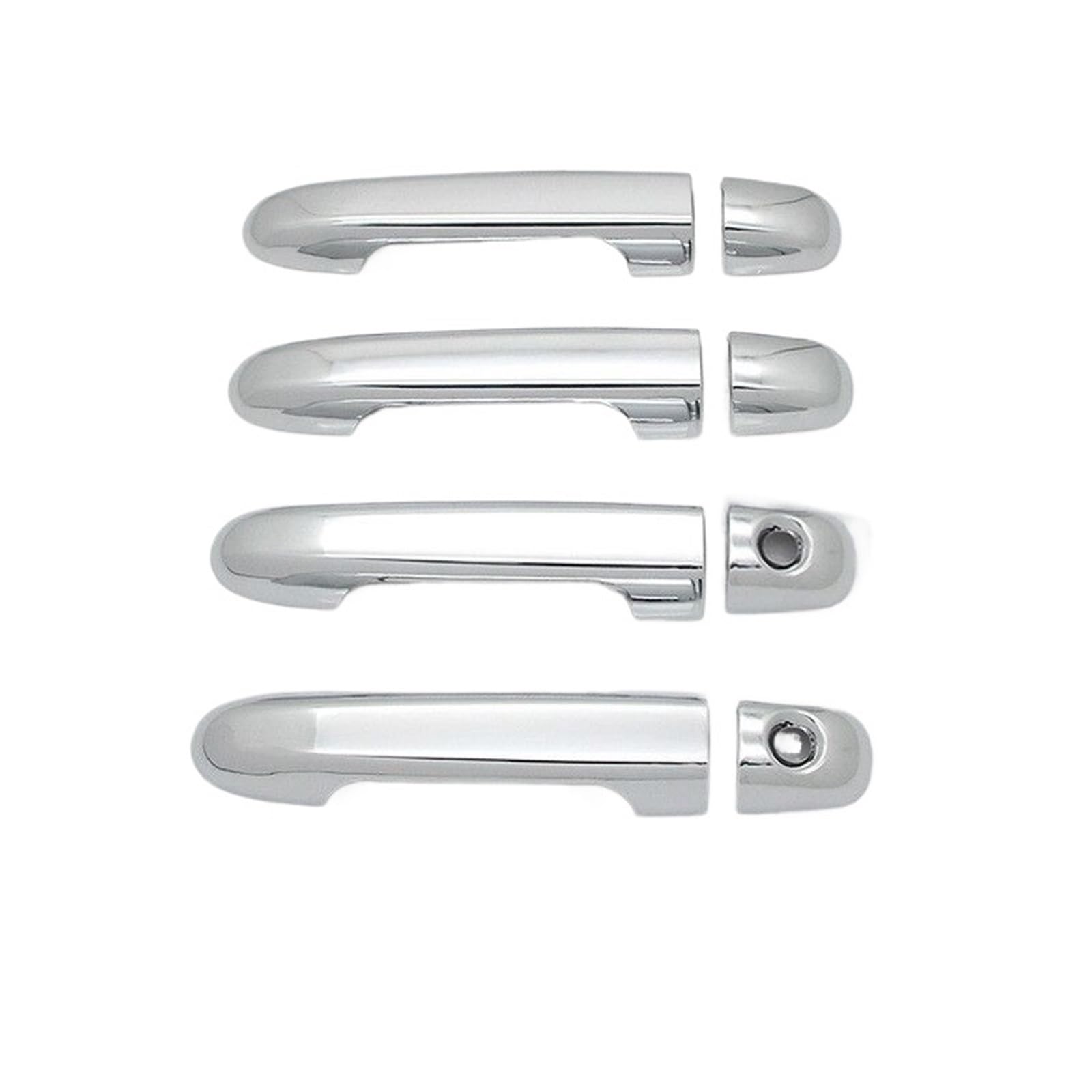 Trxjjvm 2 Keyholes For Hyundai I20 2008-2012 Chrome Car Side Door Handle Cover Trim Car Accessories Stickers Styling Car Exterior Door Handle(2 Keyholes)
