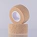 12 Pieces Adhesive Bandage Wrap Stretch Self-Adherent Tape for Sports, Wrist, Ankle, 5 Yards Each(Skin Color, 1 Inch)