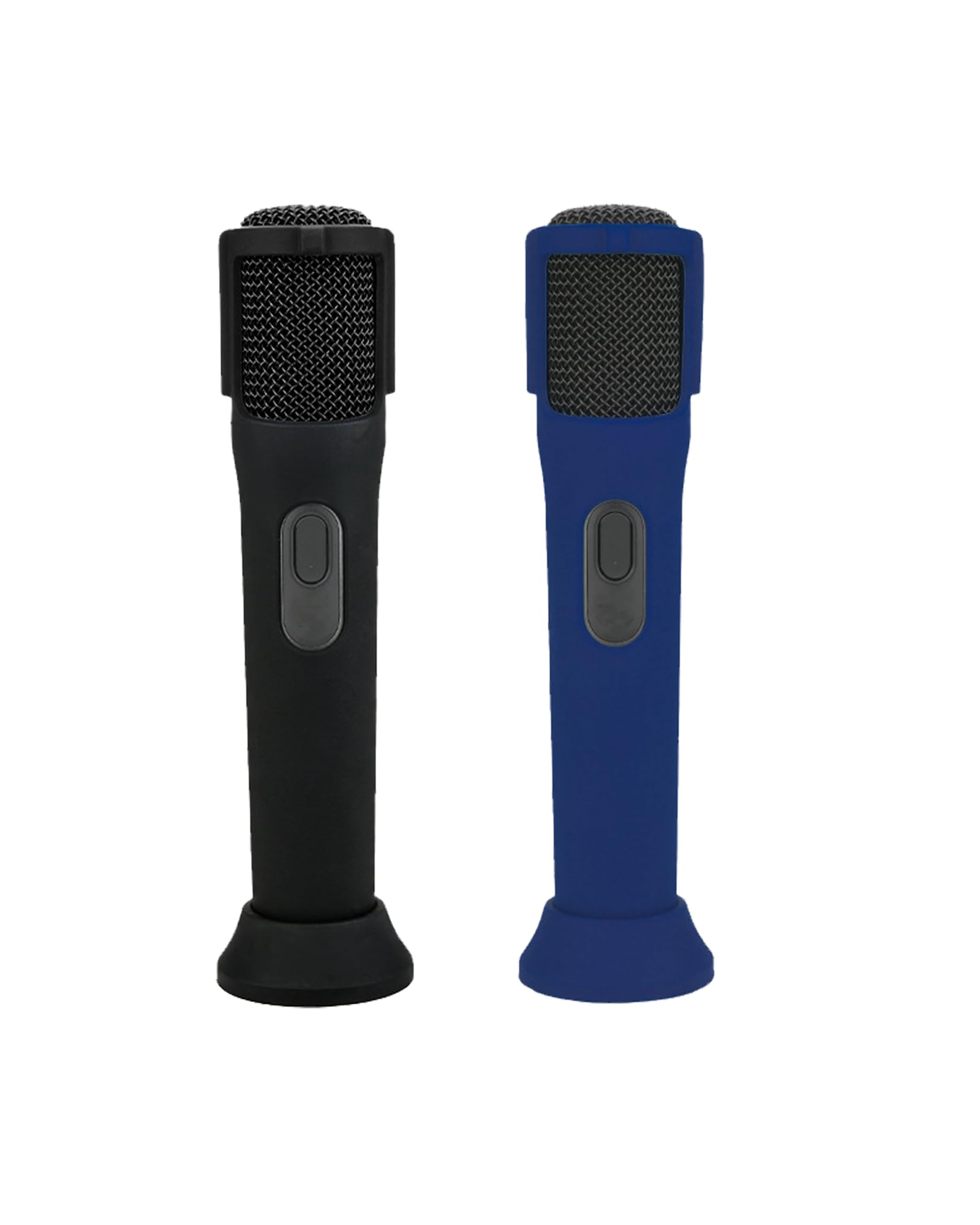 Silikon-Schutzhülle für JBL PartyBox kabelloses Mikrofon, stoßfest, staubdicht und wasserdicht, für sorgenfreie Verwendung überall, Schwarz und Blau, 2 Stück
