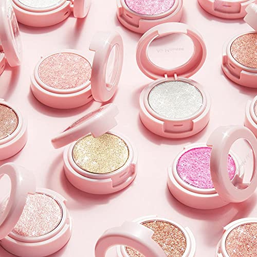 Etude Air Mousse Eyes (#Pk001 Cherry Blossoms Popcorn)(21Ad) | Metal Glitter Eyeshadow That Gives Out A Dazzling Sparkle Effect With Different Types Of Pearls | K-Beauty #TOP6