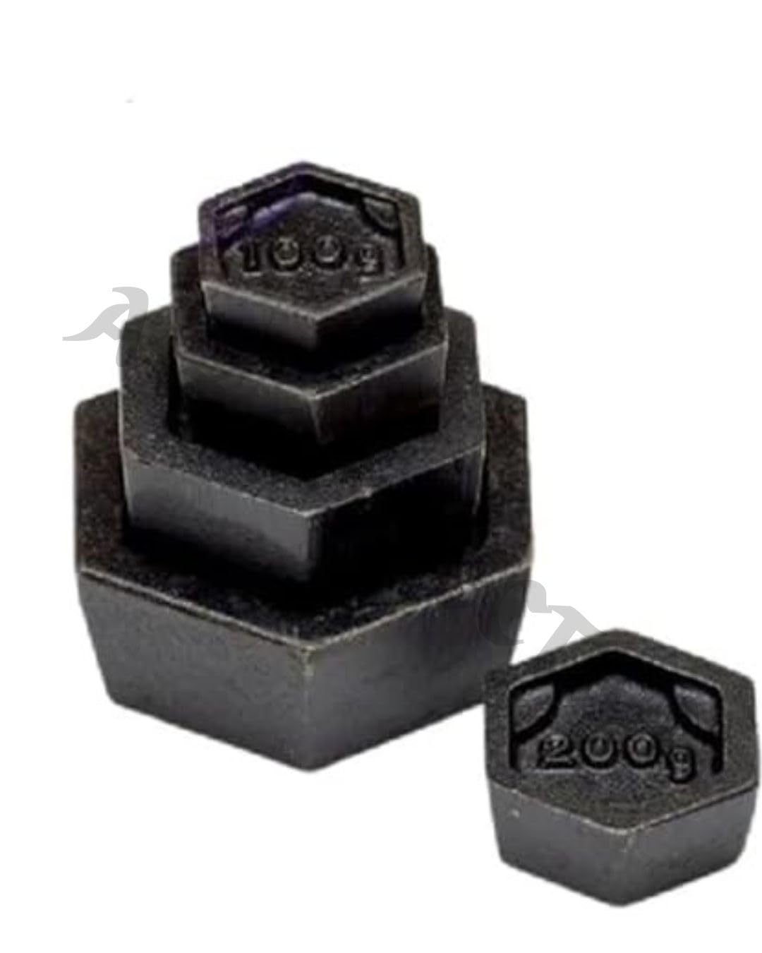 A Z COLLECTION Manual Multipurpose Weights Balance for Shop, Hexagonal Cast Iron Measuring Weights Iron Manual Weights BLACK MULTI SIZES Weights PACK OF- (5 PCS:. 50,100,200,500,1000gms - 1 SET)
