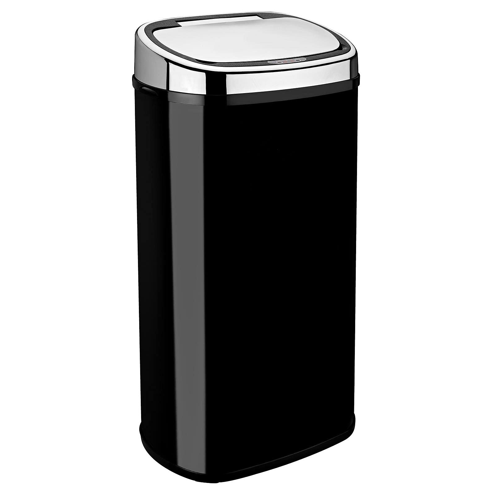 Dihl Rectangle 68L Stainless Steel Auto Sensor Kitchen Waste Dust Bin Automatic Motor Black