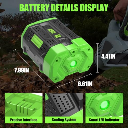 Image of 1Pack 7.5Ah 56Volt Battery Replacement for EGO Battery(Black) | Compatible with EGO 56V BA1400T BA2800T BA4200T BA5600T Battery Cordless Tools