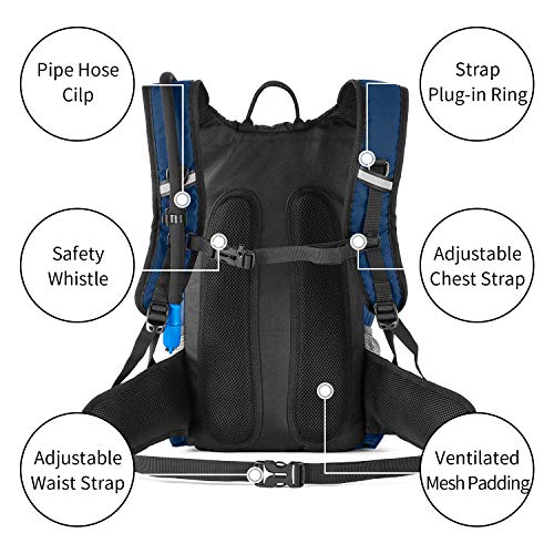 Rupumpack 18L Hiking Hydration Backpack - Insulated Hiking Backpack With 2.5L Water Bladder - Waterproof Water Backpack With Storage For Hiking #TOP3