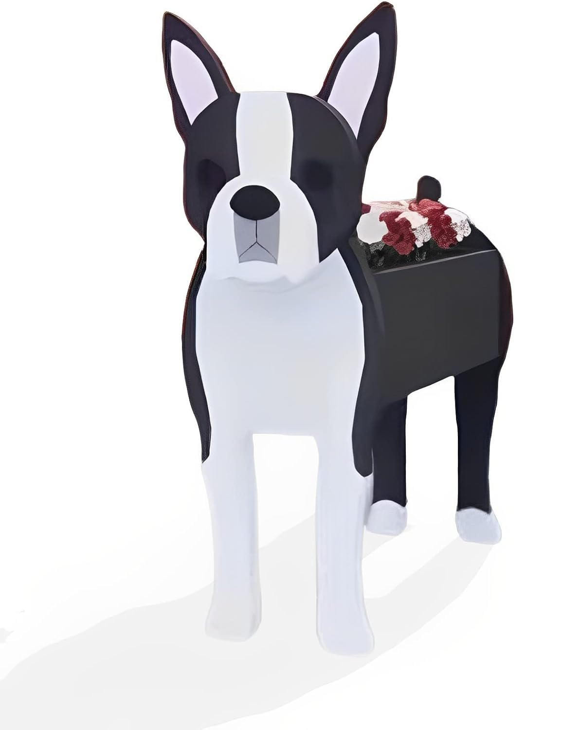 Boston Terrier Dog Planter, Cute Dog Plant Pot, Animal Shape Plant Containers, for Outdoor Indoor and Garden Decoration Plants