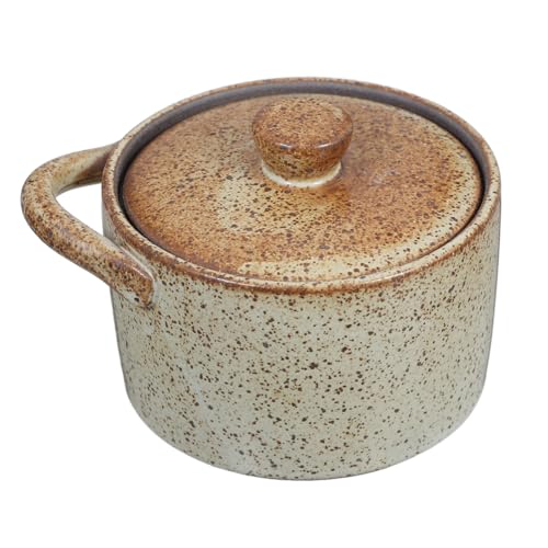 VALICLUD Olla Vintage De Cerámica Con Tapa Para Guisos y Vapor Cazuela Pequeña Para Sopas y Huevos Al Vapor Olla Tradicional Para Cocinas Japonesas Para Familias Pequeñas VALICLUD Olla Vintage De Cerámica Con Tapa Para Guisos y Vapor Cazuela Pequeña Para Sopas y Huevos Al Vapor Olla Tradicional Para Cocinas Japonesas Para Familias Pequeñas