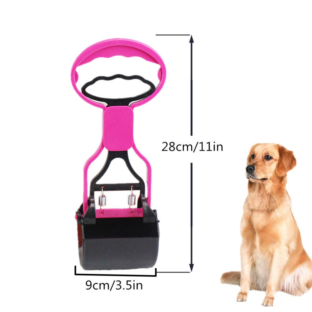 Paletta Raccogli Cacca Per Cani Con Sacchetti - Set Igienico Per Animali Domestici, Colore Rosa - Foto 4