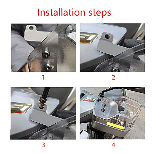 Evomosa Motorcycle Hand Guard Handguard Shield Windproof Motorbike Universal Protective Gear For Scooter Majesty 250 Address 125G V125S #TOP6