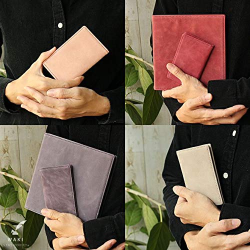 Amazon | 和気文具オリジナル 名刺入れ ワックスレザー ラベンダー