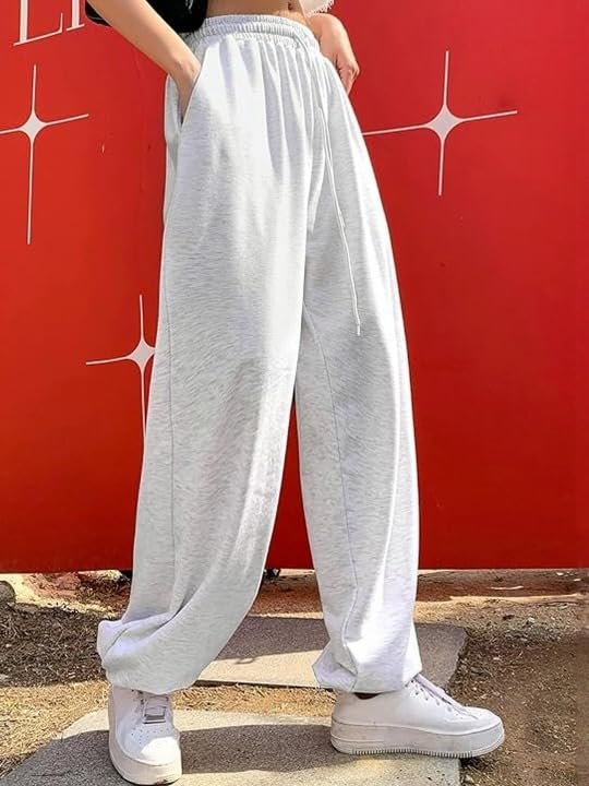 Image of Women?s Casual Black Jogger Pants ? Soft Pants with Adjustable Drawstring & Side Pockets