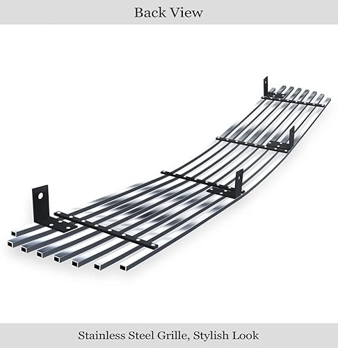 Miniatura 3 de APS Rejilla cromada de acero inoxidable prémium compatible con GMC Jimmy y Sonoma 1998-2003 Main Upper N19-A64058G