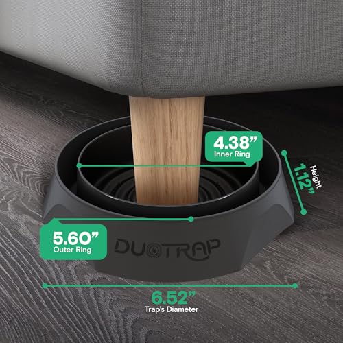 DuoTrap Bed Bug Defender Pro - Pacote com 4 armadilhas interceptoras - armadilhas para percevejos de